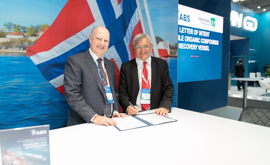 ABS and Vaholmen Sign Landmark LOI for the Development of a VOC Recovery Vessel 